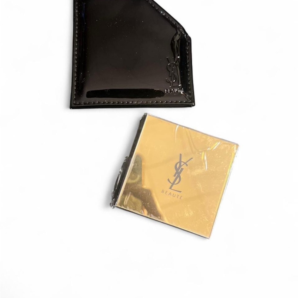 Yves Saint Laurent Glossy Black and Gold mirror Holder - Picture 1 of 4